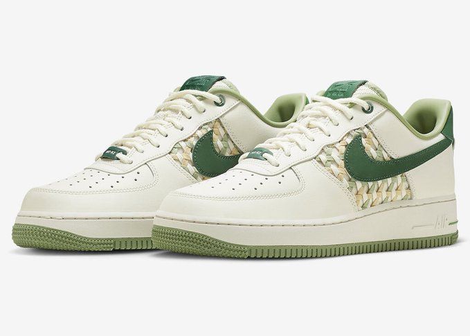 Nike Air Force 1 'Nai-Ke' Green Canvas Release Info - JustFreshKicks