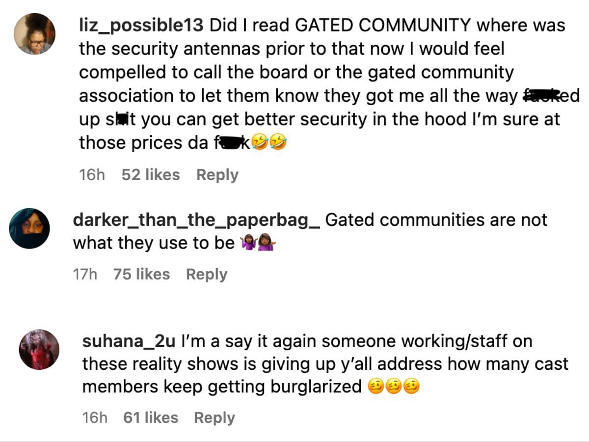 Netizens&#039; reaction to RoccStar&#039;s recent intruder news (Image via hollywoodunlocked/Instagram)