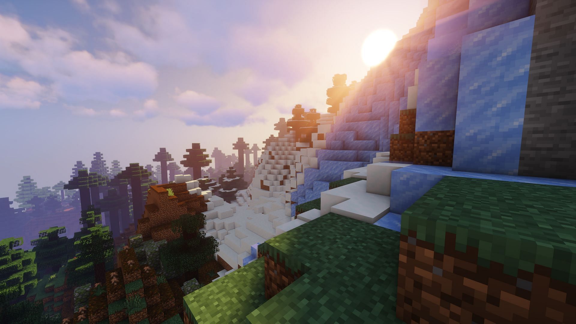 Sildur&#039;s vibrant shaders have more colors but offer the most FPS in Minecraft (Image via Mojang)