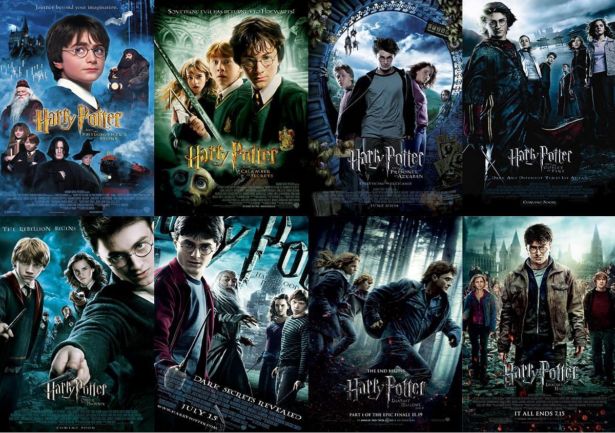 All Harry Potters movies (Image via Warner Bros.)