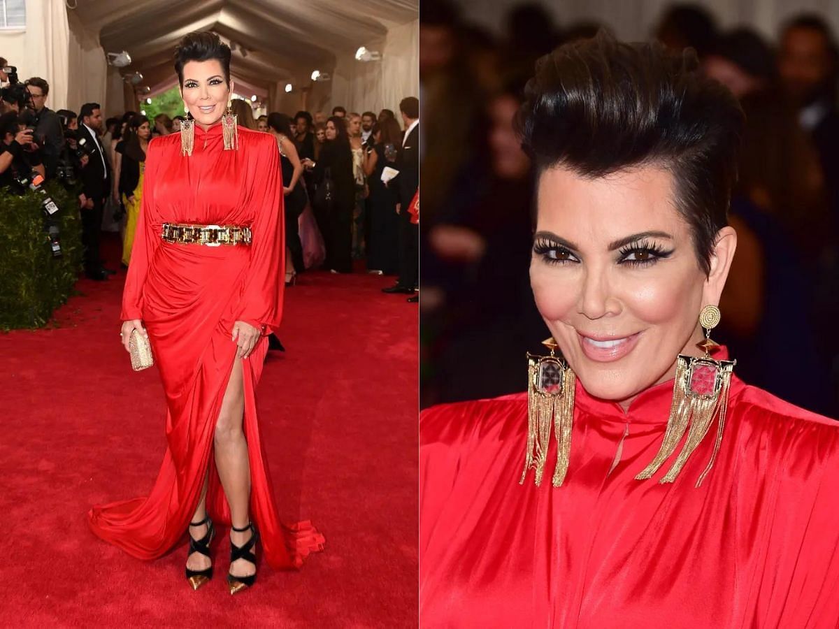 Kris Jenner&#039;s Balmain gown didn&#039;t pack a punch (Image via George Pimentel/Getty, Larry Busacca/Getty Images)