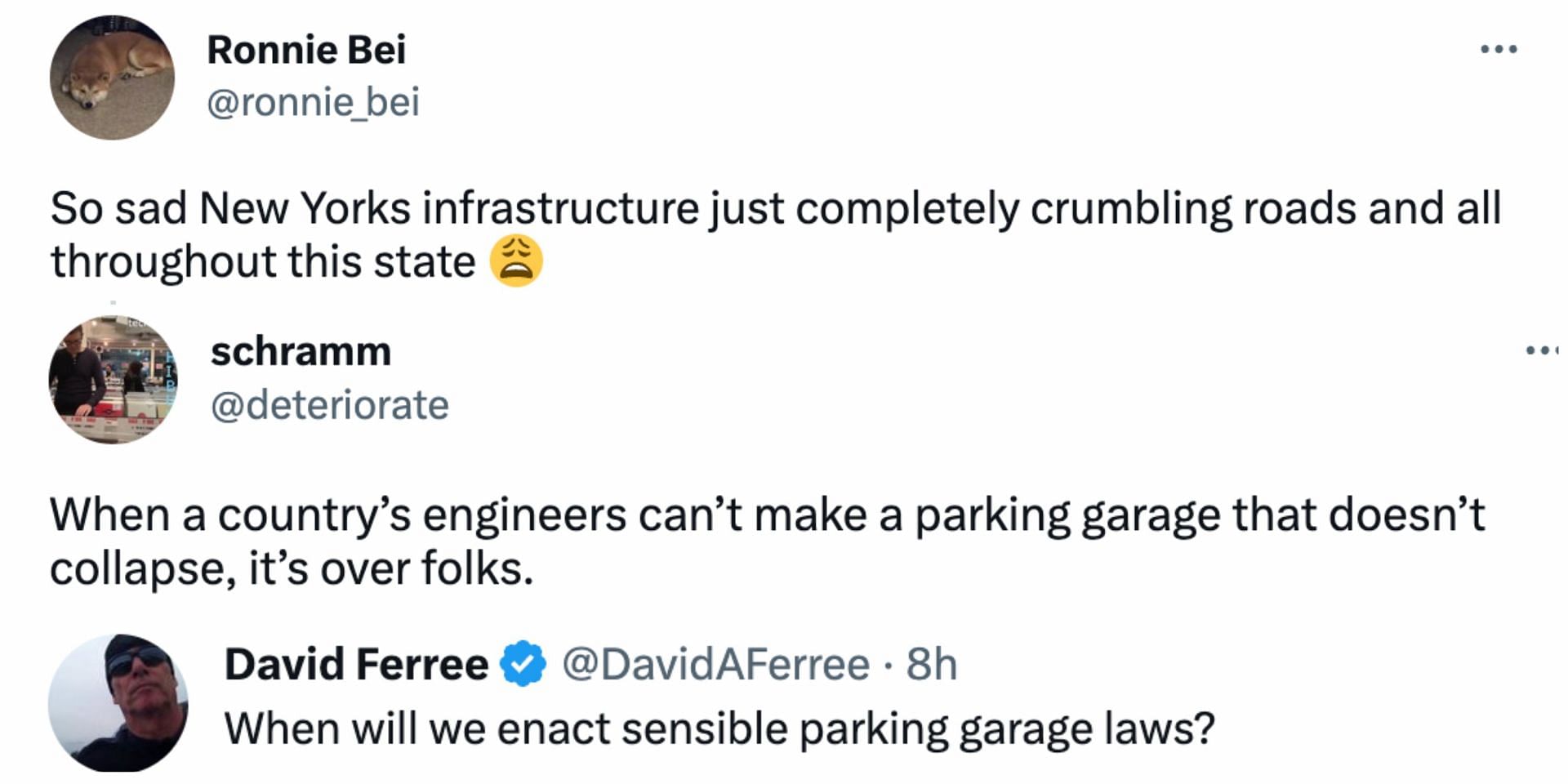 Collapse of the New York garage left the netizens concerned: Reactions explored. (Image via Twitter)