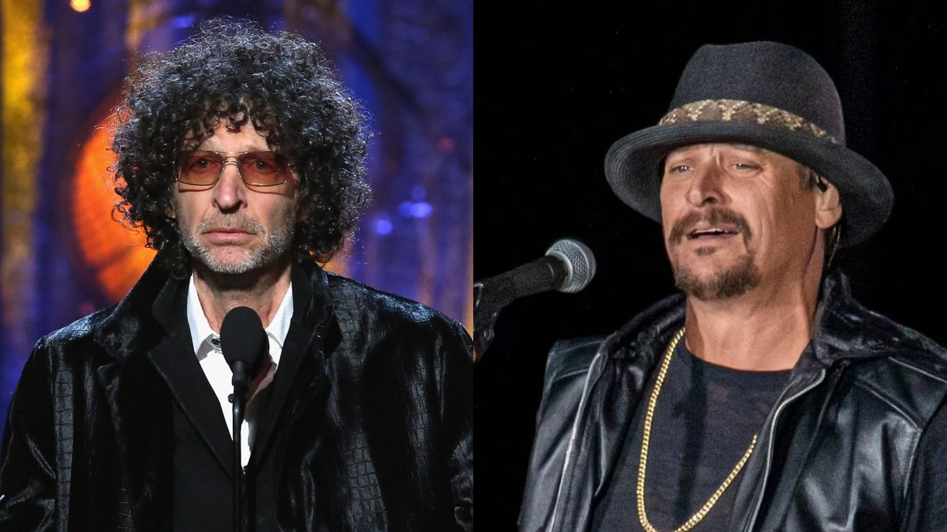 Howard Stern and Kid Rock. (Photos via Getty Images)