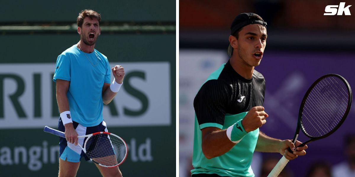 Cameron Norrie (left) opens his Monte Carlo campaign on Sunday.