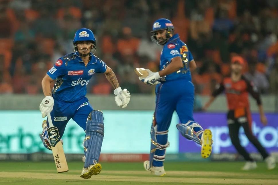 Ishan Kishan and Rohit Sharma in action for MI [IPLT20]