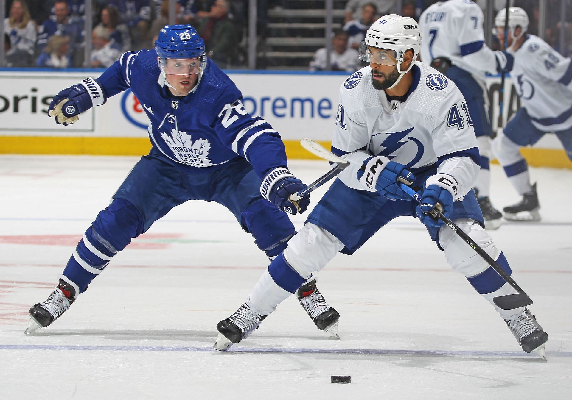 NHL fines Maple Leafs' Sam Lafferty for cross-check in Game 3 against the  Lightning - The Boston Globe