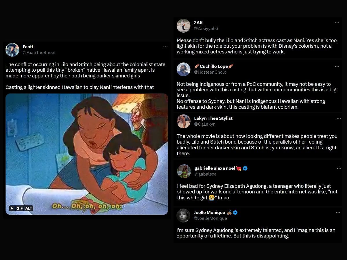 Fans on Twitter have been vocal about their dissatisfaction with the casting for the upcoming Lilo and Stitch movie (Image via Sportskeeda)