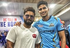 “Ri-Shub union” - Rishabh Pant catches up with Shubman Gill during DC vs GT IPL 2023 match