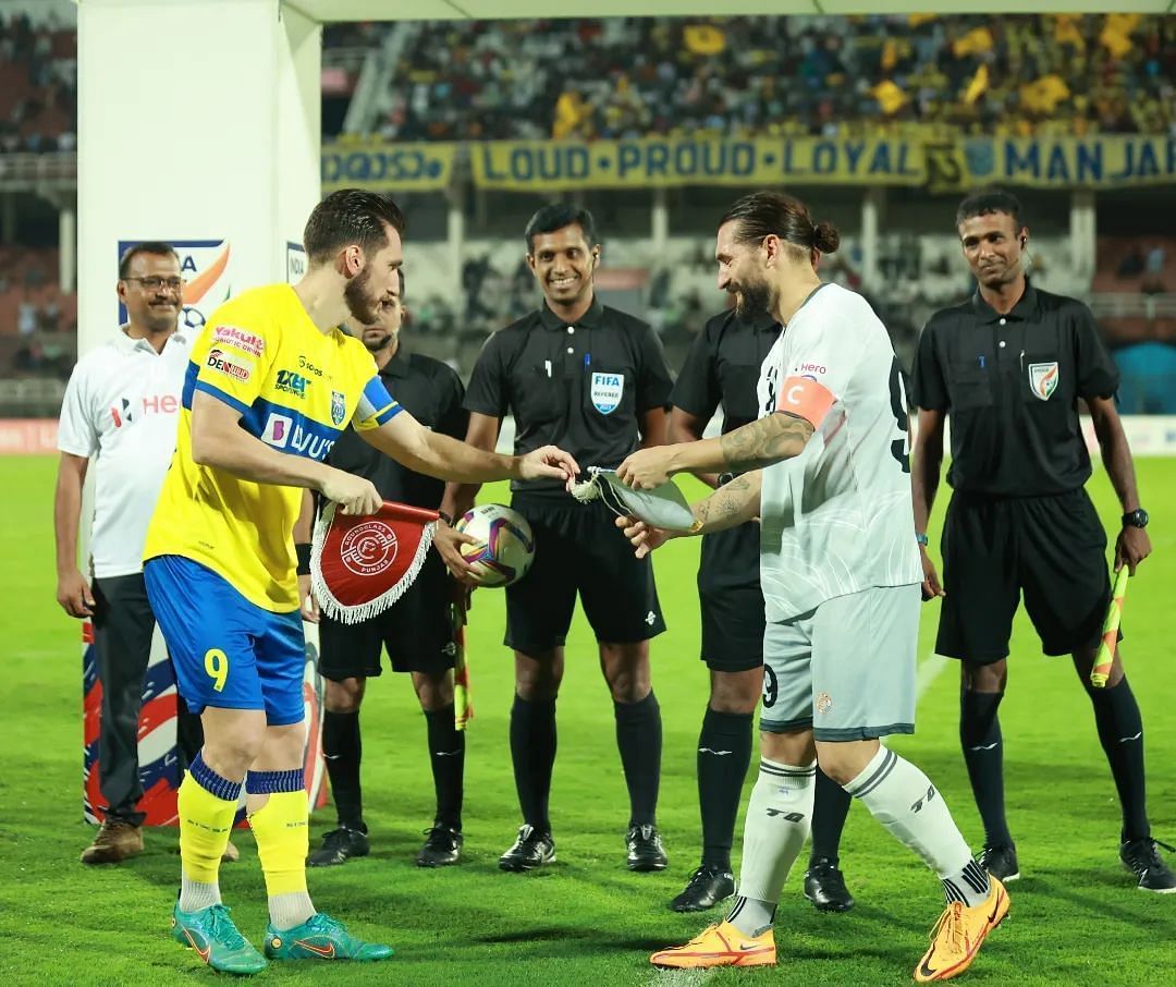 Kerala Blasters defeated Roundglass Punjab today (Image Courtesy: AIFF Media)