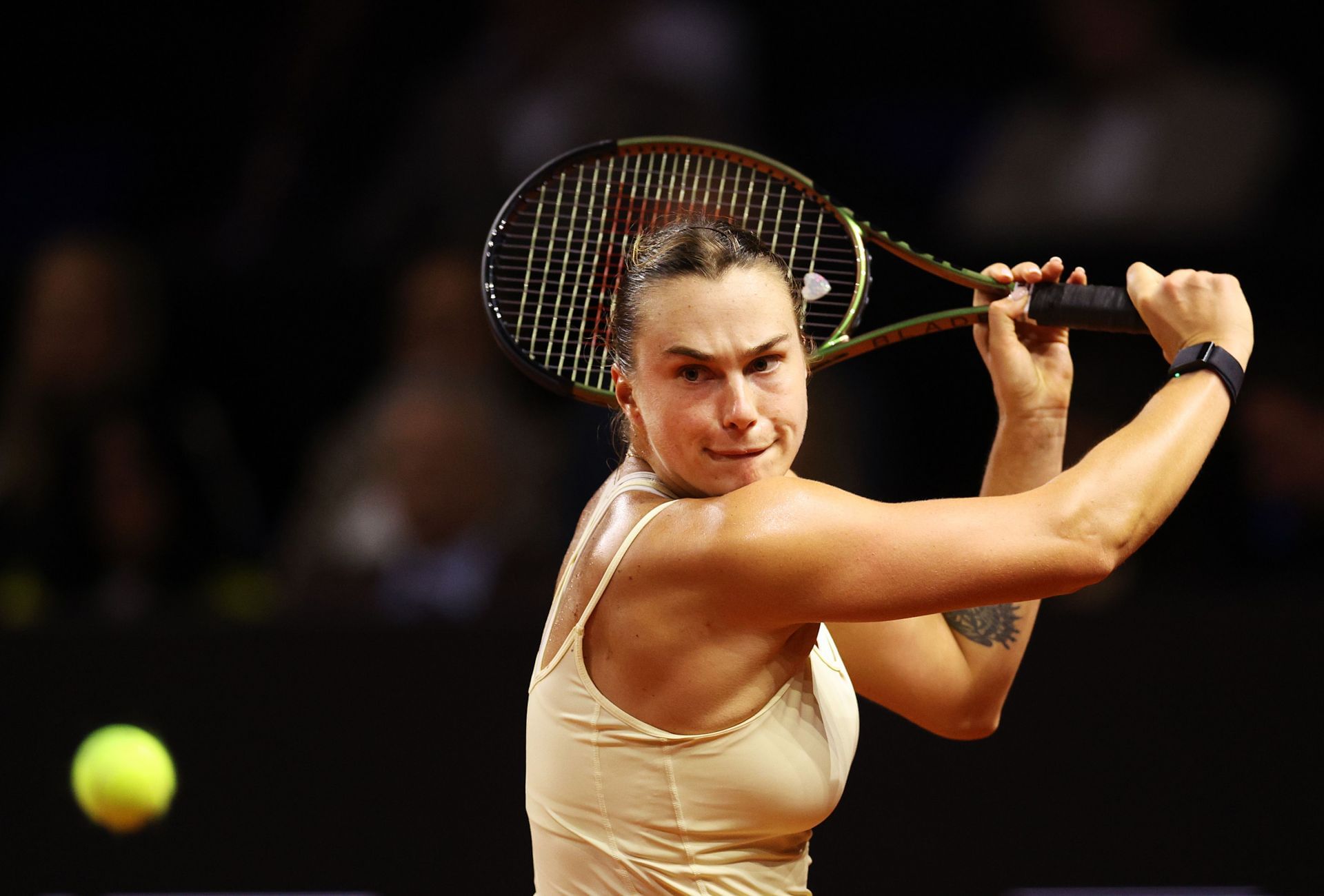 Sabalenka at the 2023 Porsche Tennis Grand Prix Stuttgart