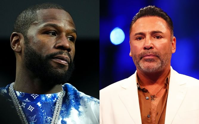 Floyd Mayweather slights Oscar De La Hoya for not attending Davis vs. Garcia presser