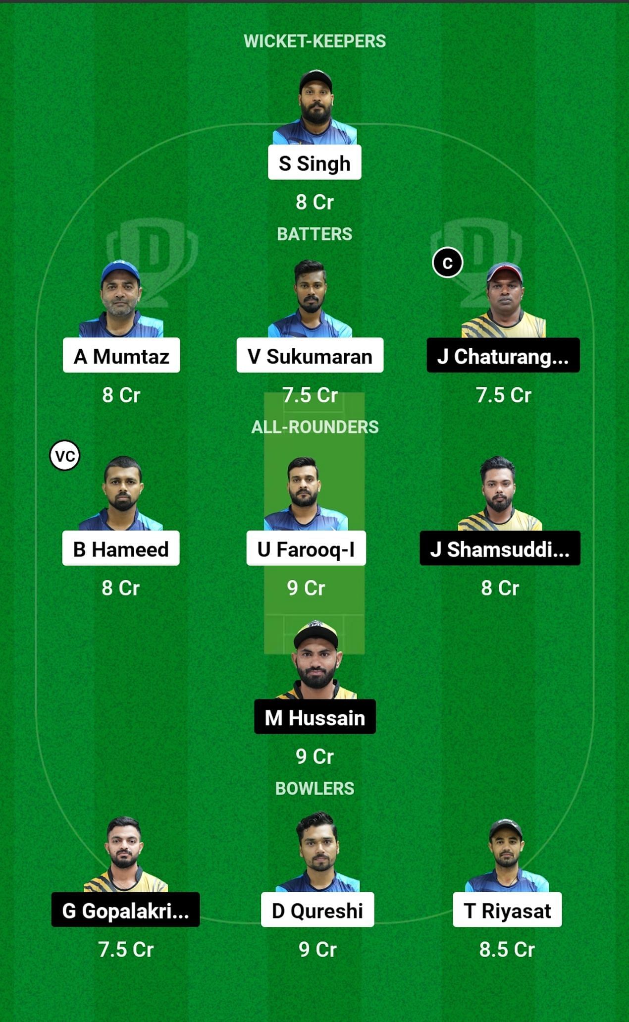 IGM vs COL Dream11 Prediction, Match 22, Grand League Team