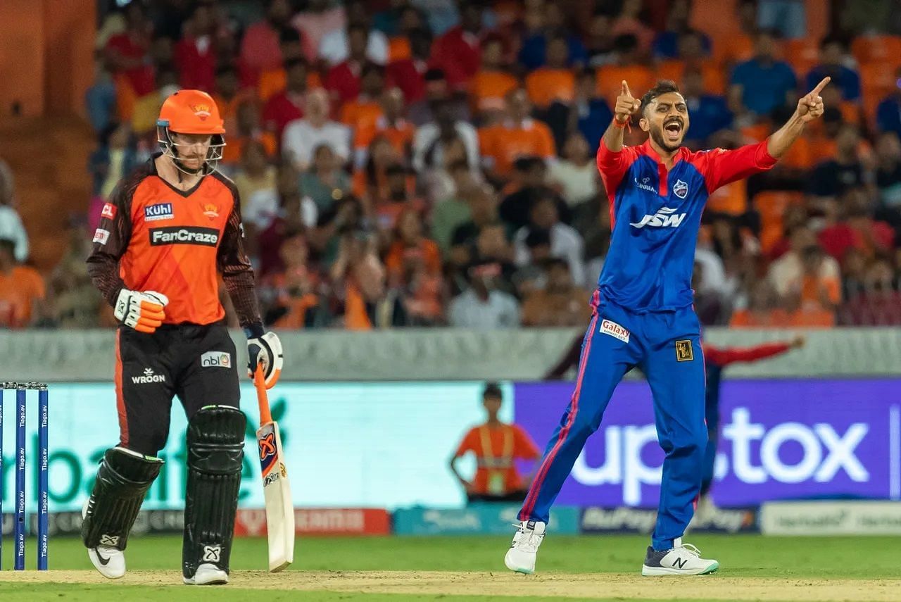 Axar Patel picked up two crucial wickets during the SunRisers Hyderabad&#039;s chase. [P/C: iplt20.com]