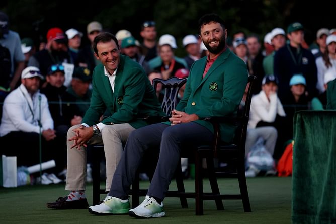 "So, you're from Spain?" - Fans make hilarious comments as Scottie Scheffler and Jon Rahm indulge in laughter at Masters