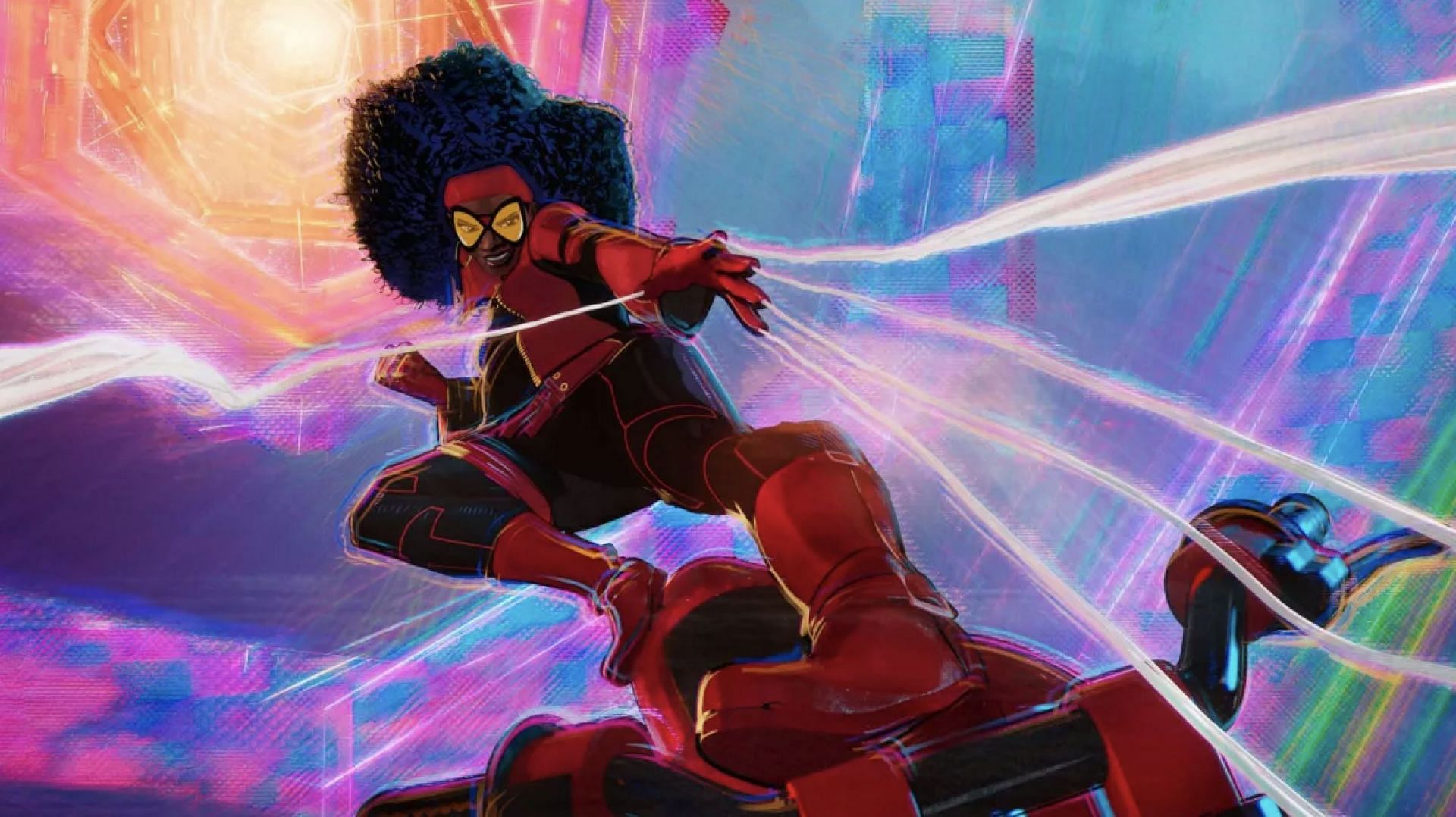 A new Spider-Woman is also teased, potentially hinting at future appearances in the franchise (Image via Sony Pictures)