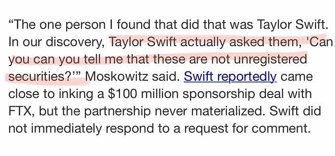 How close was a Tom Brady x Taylor Swift collab? Disgraced FTX