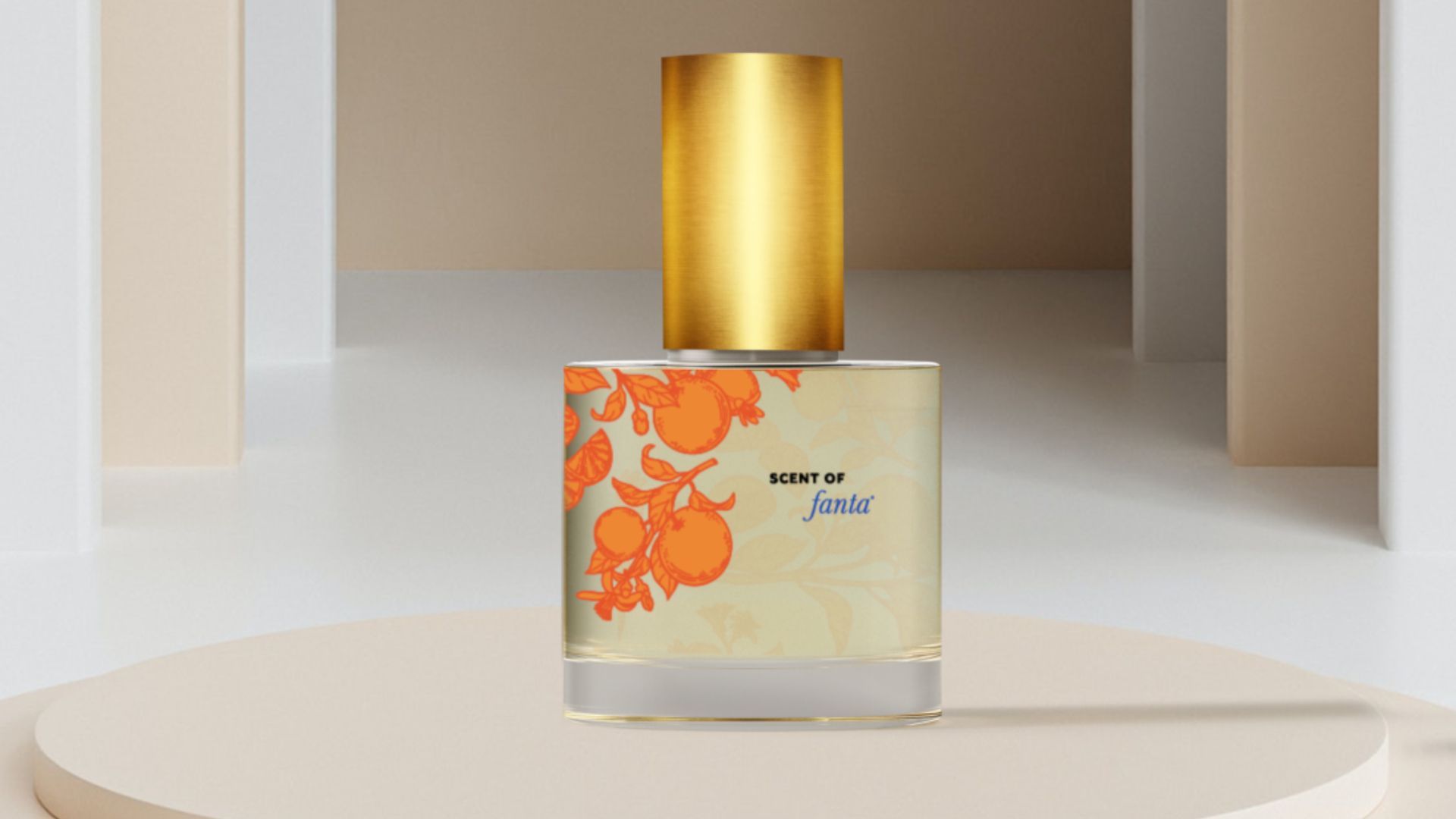 The &quot;Scent of Fānta - The Fragrance&quot; giveaway will award 250 lucky customers with one bottle of the orange-y fragrance each (Image via Coca-Cola)