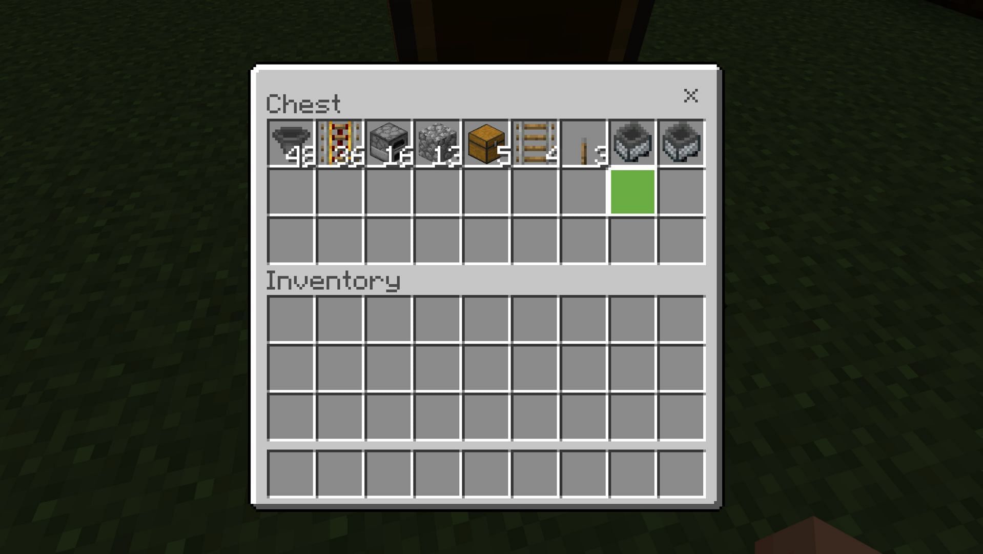 Items needed to build the super smelter in Minecraft (Image via Mojang)