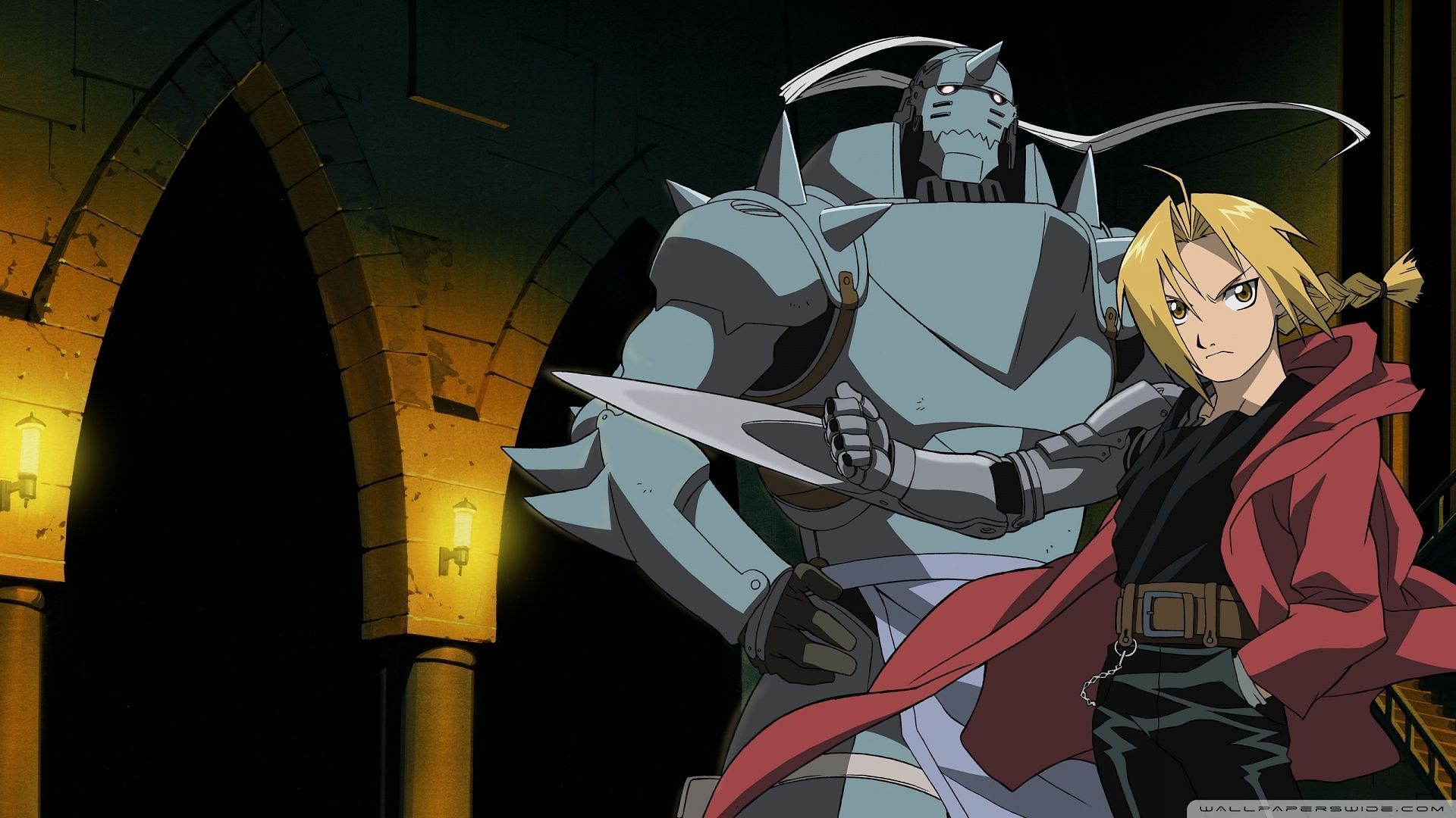 Elric brothers when they became state alchemists (Image via Studio Bones)