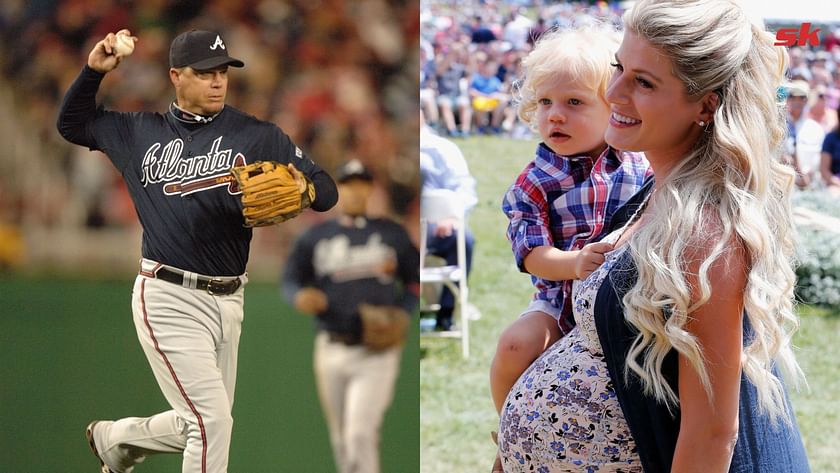 Former Atlanta Brave third baseman Chipper Jones and Taylor