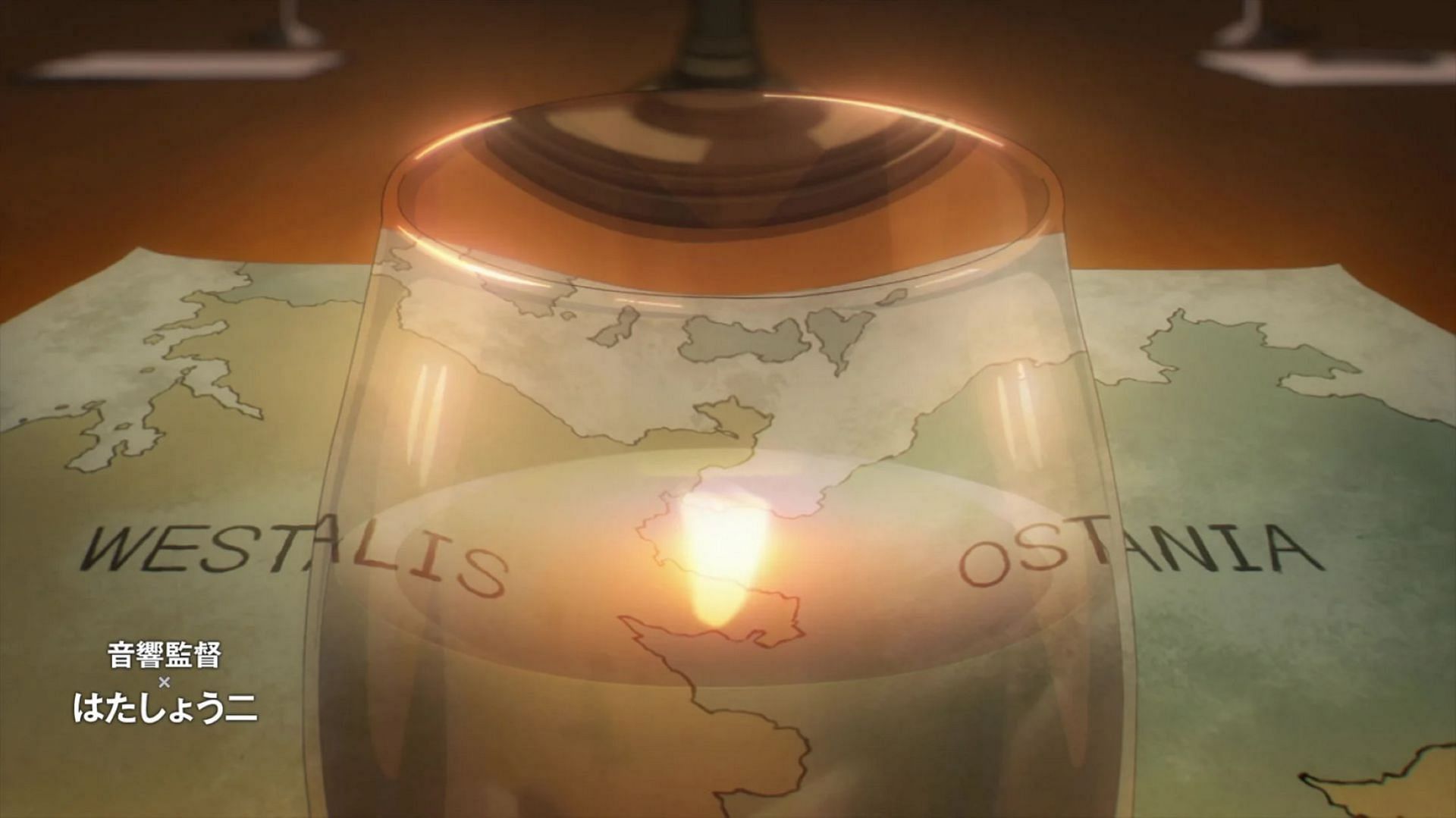 Spyxfamily map of Westalis and Ostania (image via cloverworks/wit studio)