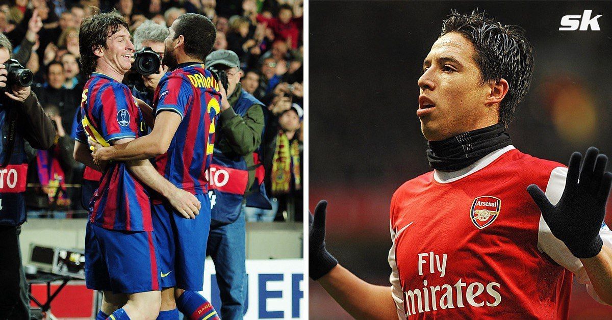 Samir Nasri claims Arsenal were robbed in their 2010-11 Champions League meeting with Barcelona