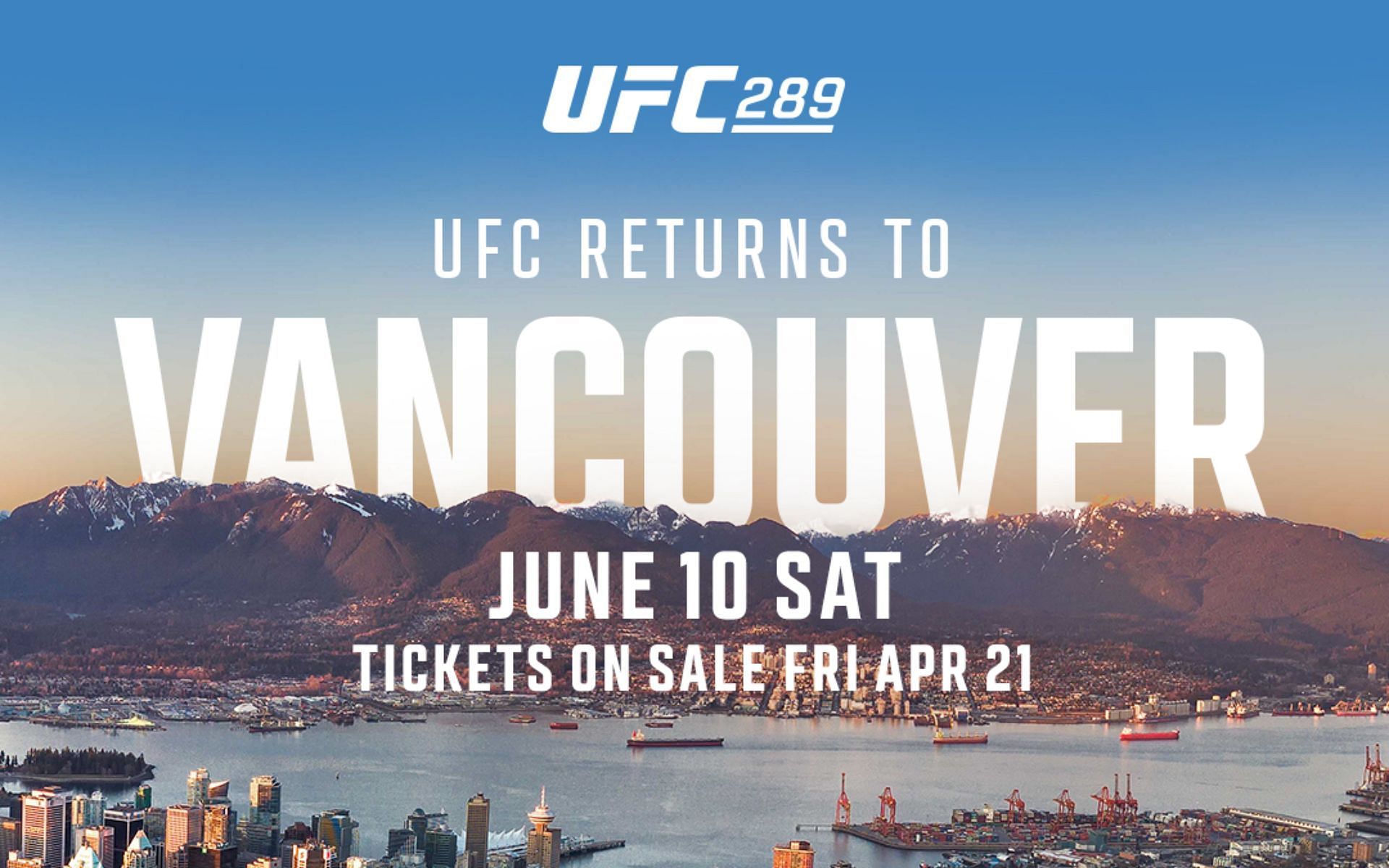 UFC returns to Canada (Image credit: @UFC_CA on Twitter)