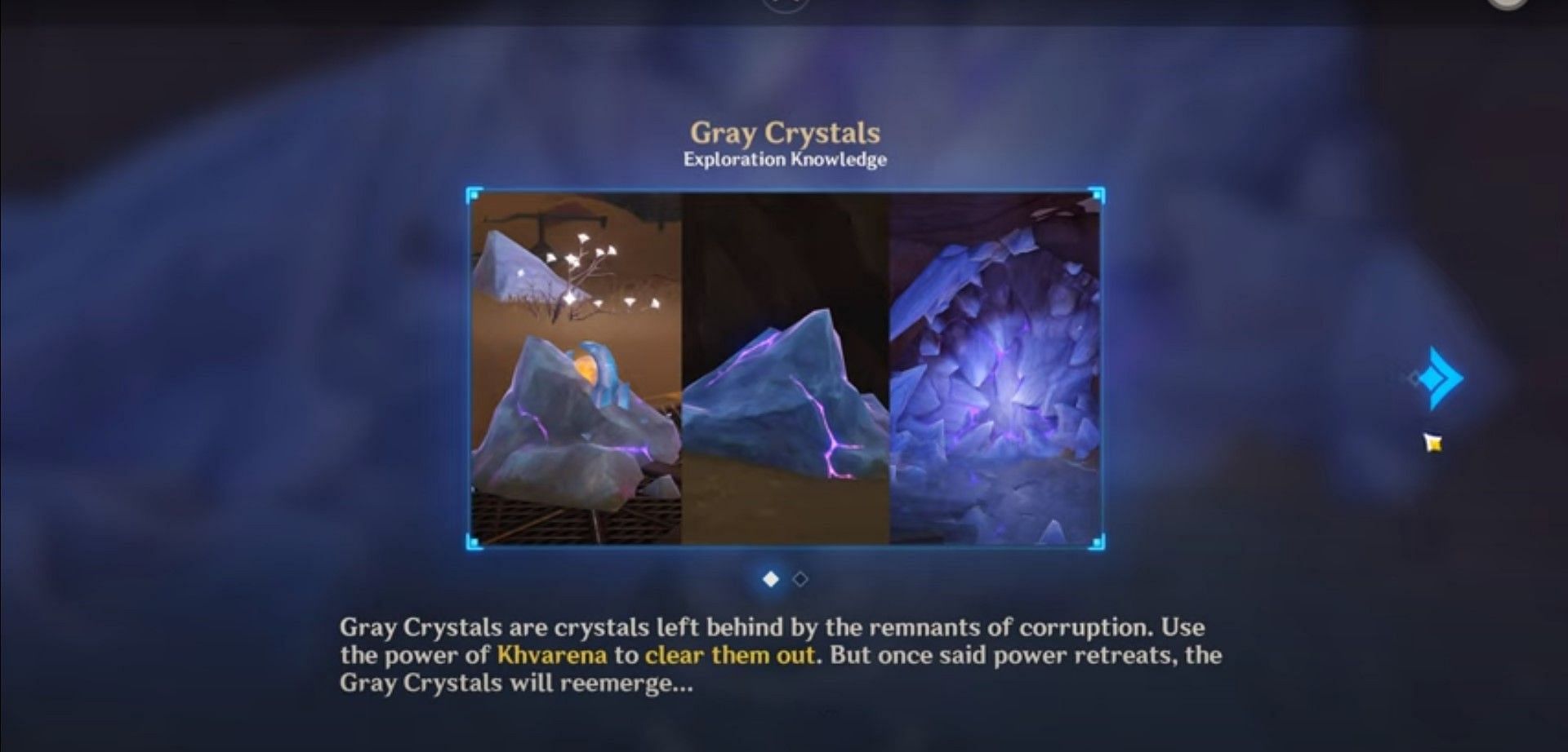 Gray Crystals. (Image via Genshin Impact)