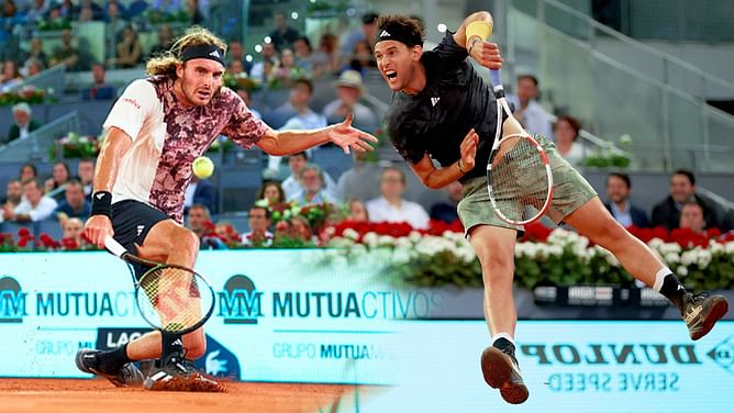 Stefanos Tsitsipas heaps praise on his and Dominic Thiem's backhands following Madrid Open clash
