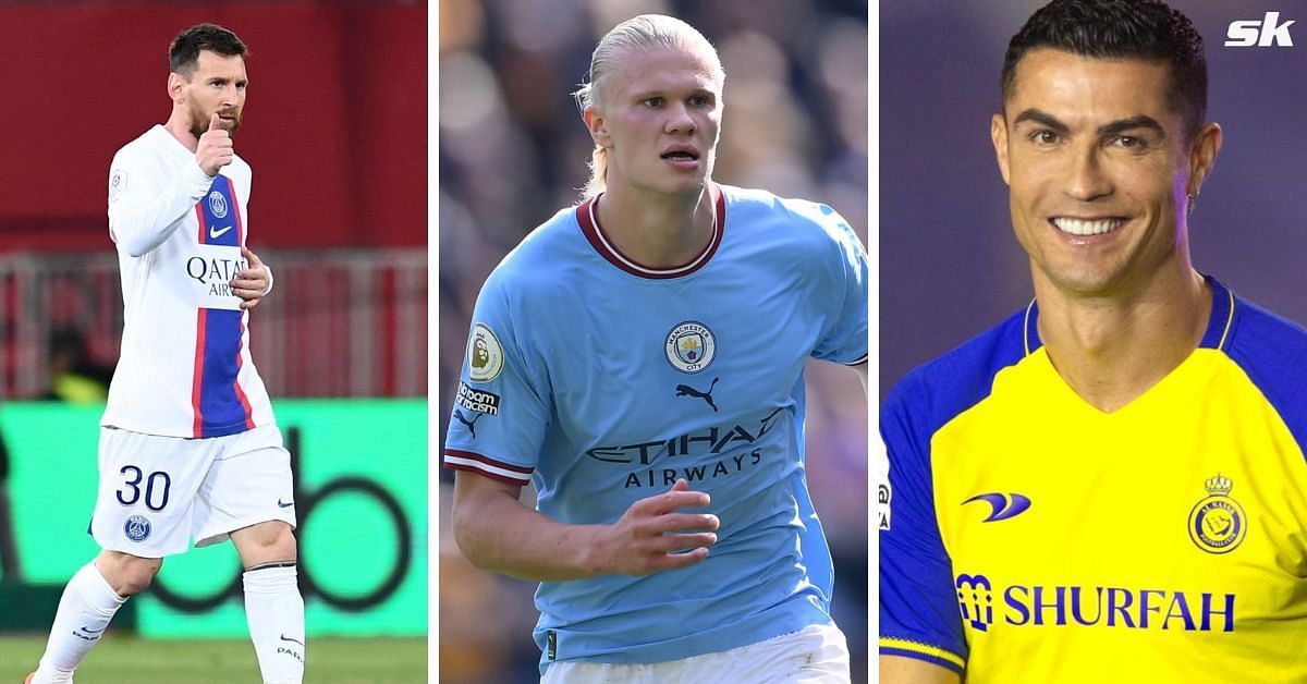 Pep Guardiola believes Erling Haaland is just as good as Lionel Messi and Cristiano Ronaldo