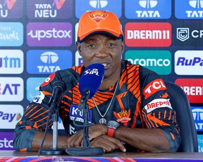 [Watch] SRH head coach Brian Lara and captain Aiden Markram address the team after their first win of the season