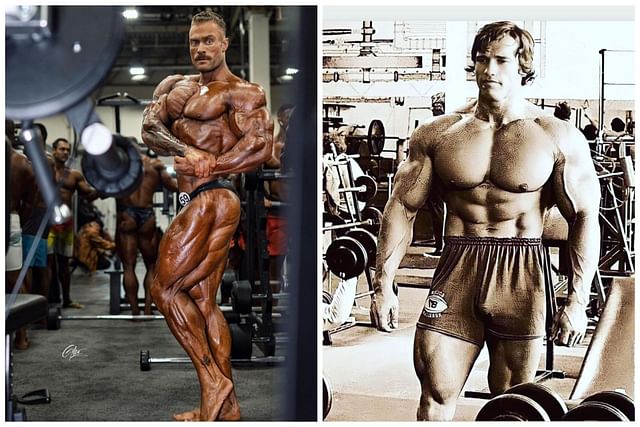 Cbum and Arnold pose for the camera: Image via Instagram (@cbum / @gotintofitrn)