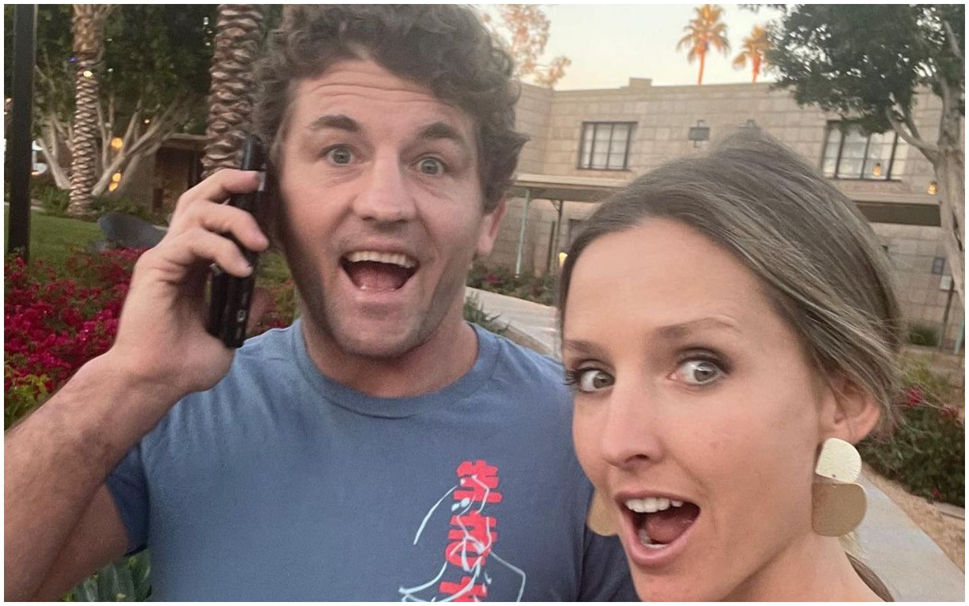 Ben Askren and his wife Amy 