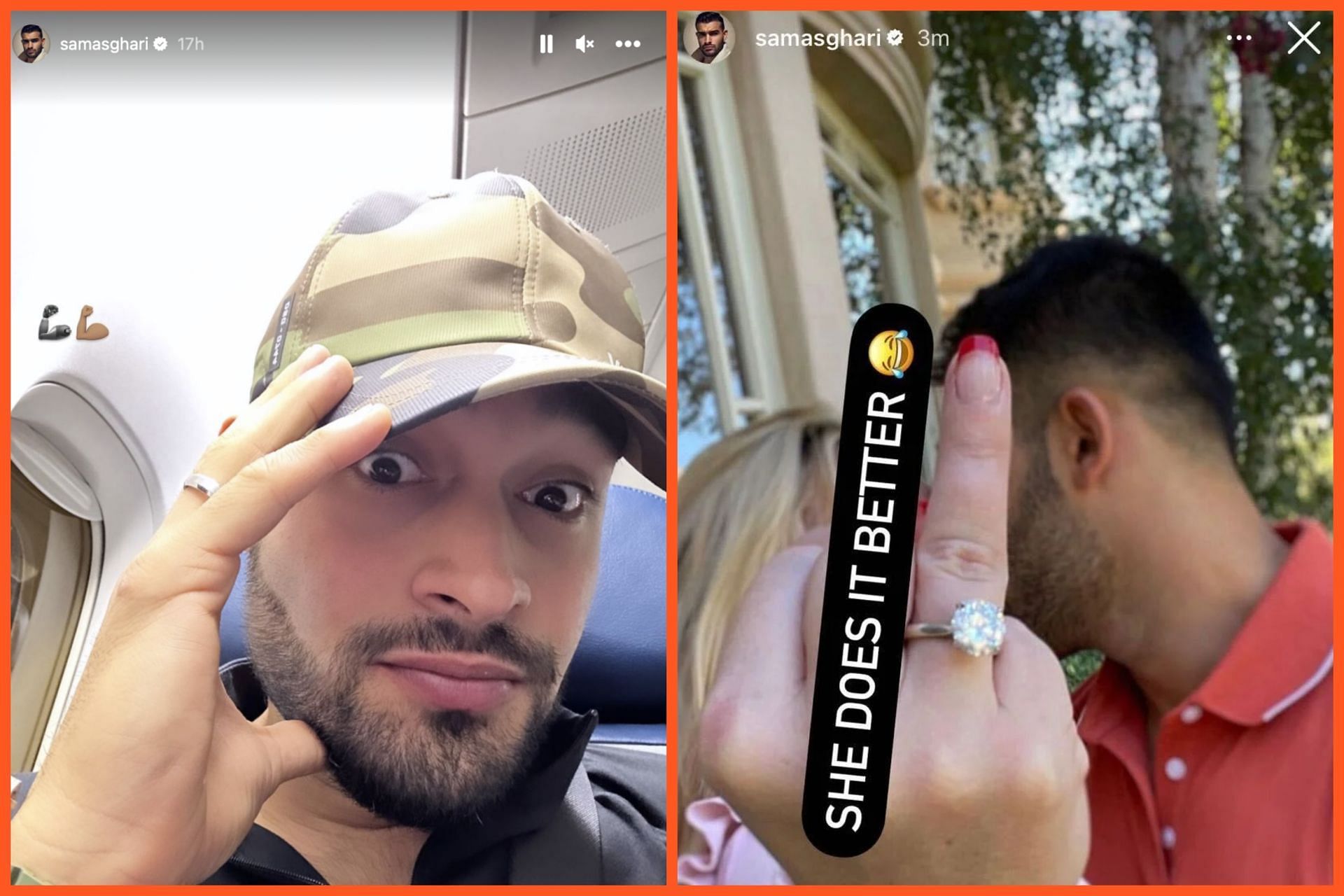 Sam Asghari&#039;s cheeky response to the split rumors (Image via Instagram/samasghari)