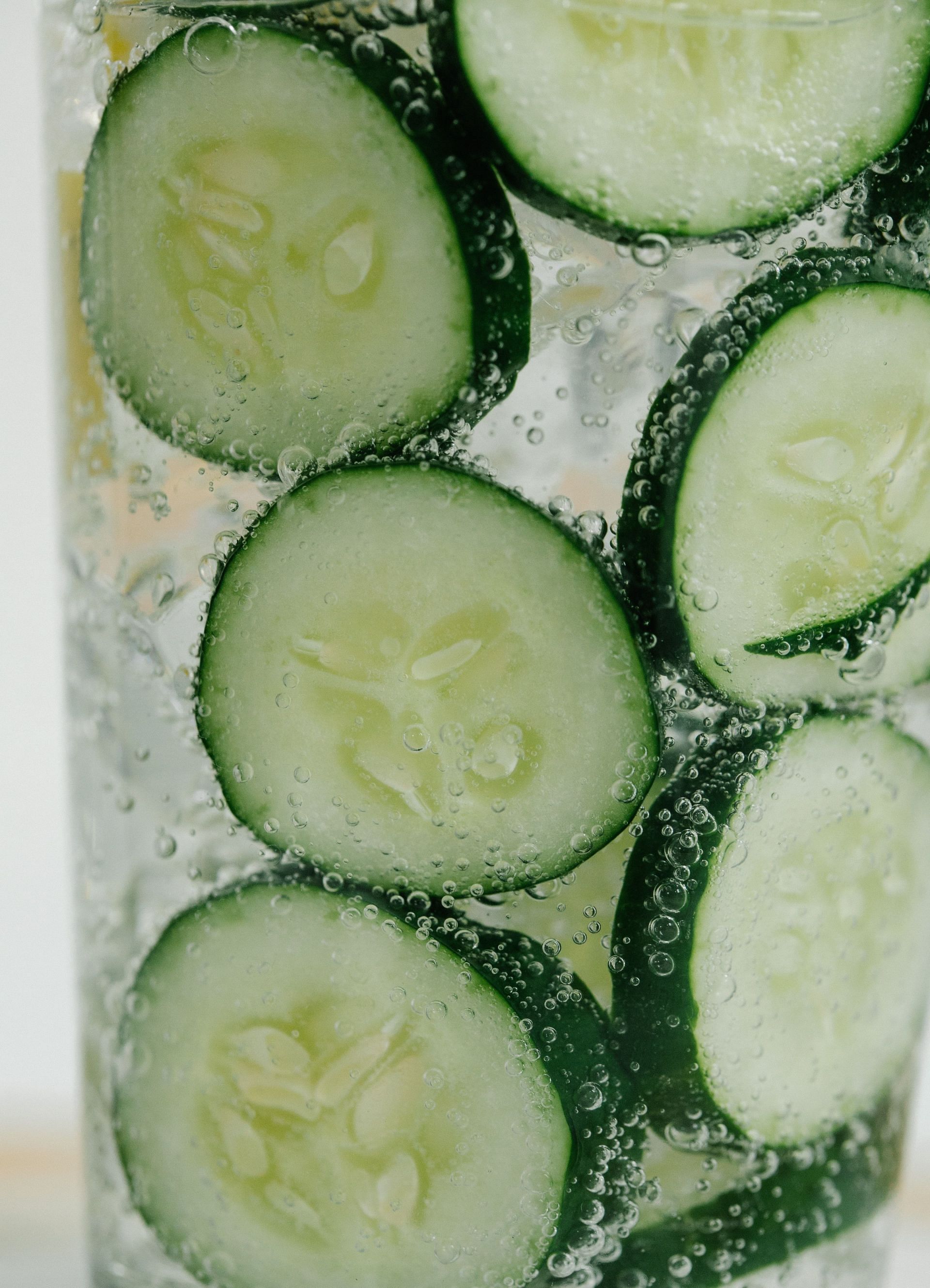 Cucumber contains natural vitamins and minerals that can help improve skin (Image via Pexels)