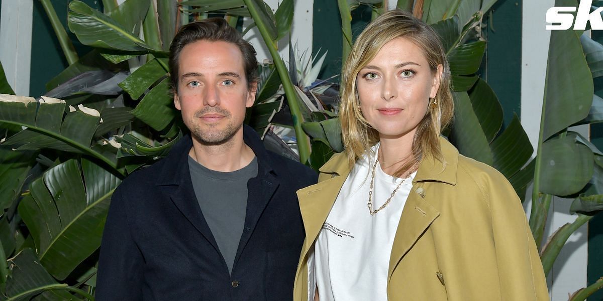 Maria Sharapova and her fiance Alexander Gilkes