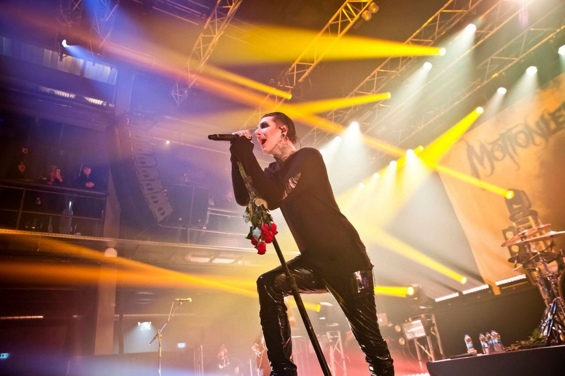 Motionless in White, one of the bands behind the Dark Horizon tour, perform at at the Kesselhaus on November 27, 2019 in Berlin, Germany. (Image via Getty Images)