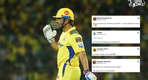 "This man's aura is unmatchable!" - Fans erupt as MS Dhoni smashes back-to-back sixes during IPL 2023 game vs LSG