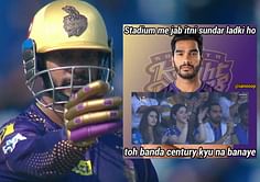 "Call the ambulance, but not for me"- Fans erupt after Venkatesh Iyer hits a blistering century against Mumbai Indians in IPL 2023