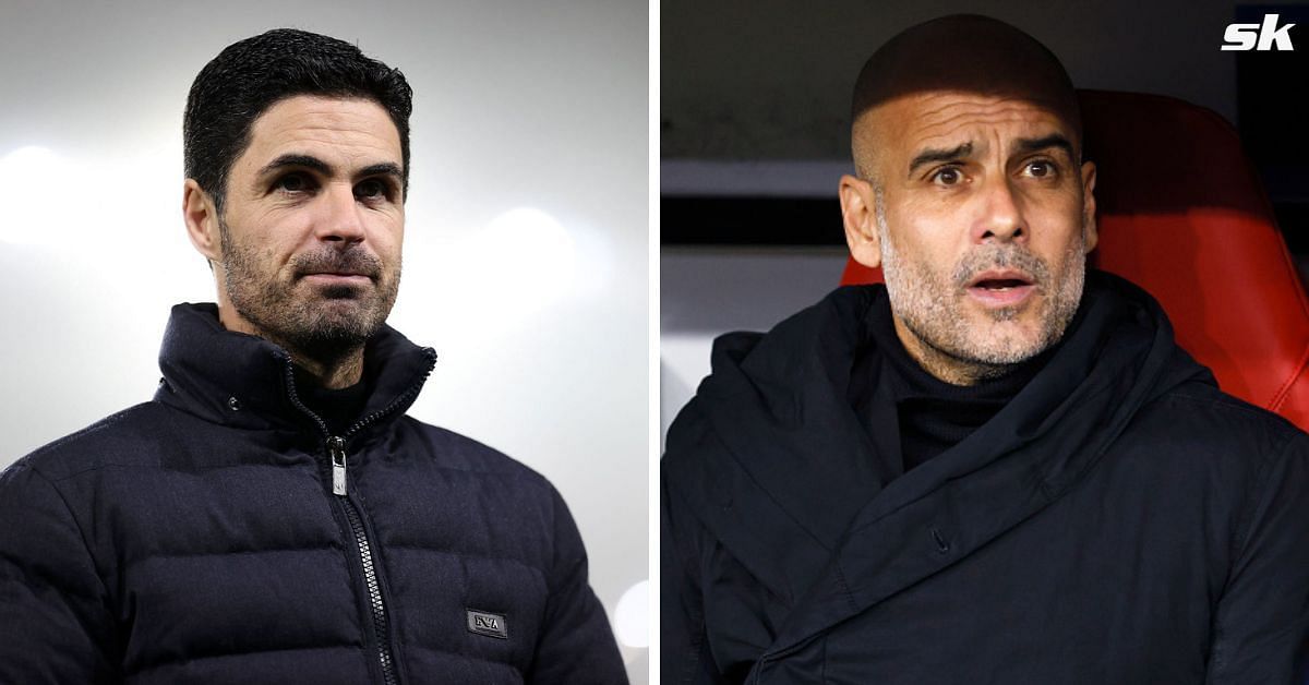 [L-to-R] Mikel Arteta and Pep Guardiola.