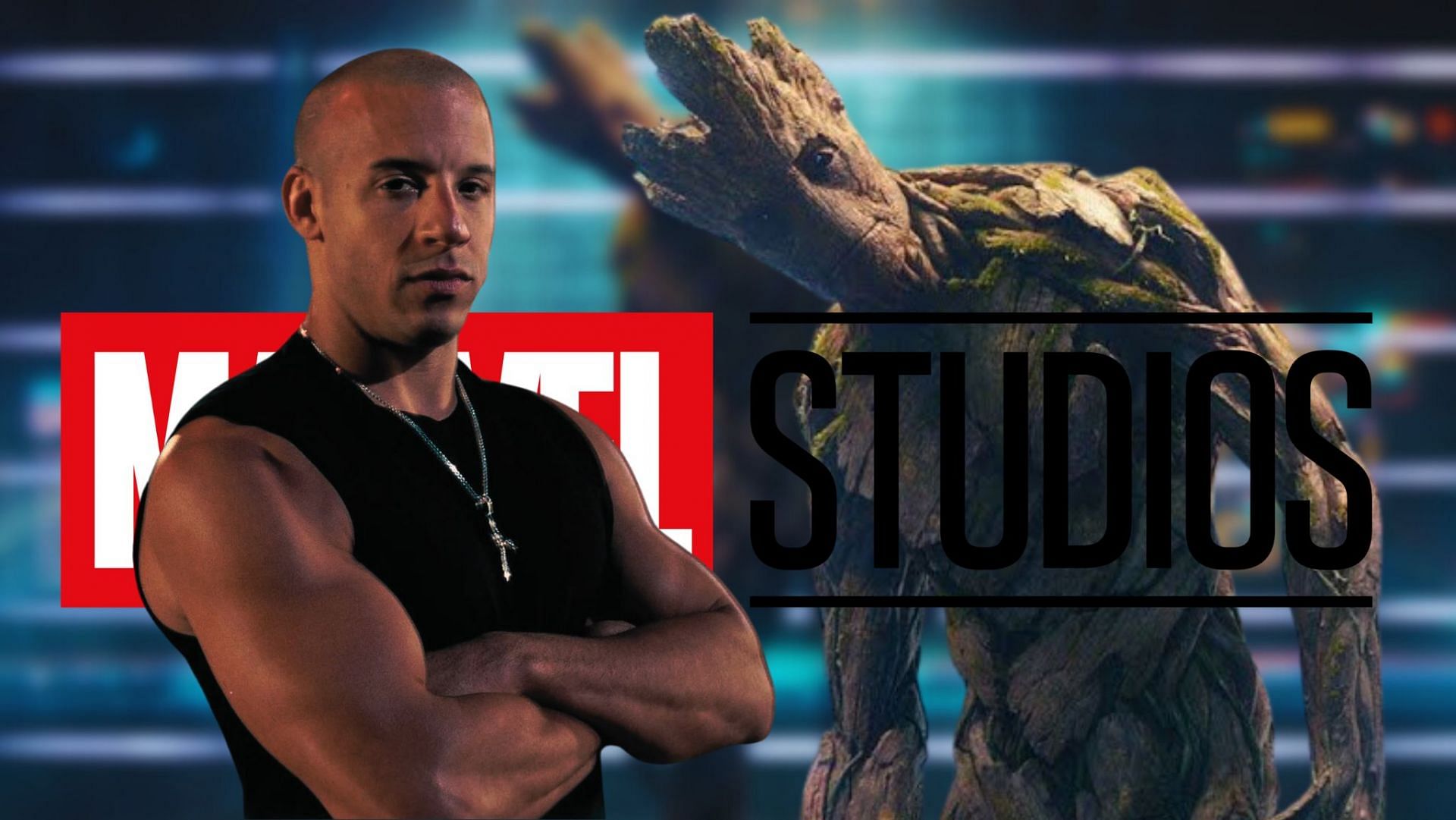 Vin Diesel, who voices Groot in the Marvel Cinematic Universe, has had recent rumors about his salary for the role debunked by the director of Guardians of the Galaxy (Image via Sportskeeda) 