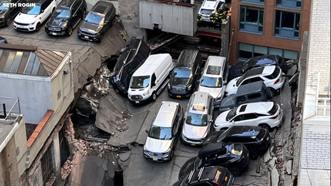 Collapse of the New York garage left the netizens concerned: Reactions explored. (Image via Twitter)