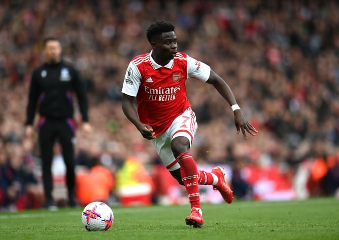 Bukayo Saka sends defiant message to Arsenal squad as Premier League title race with Manchester City heats up