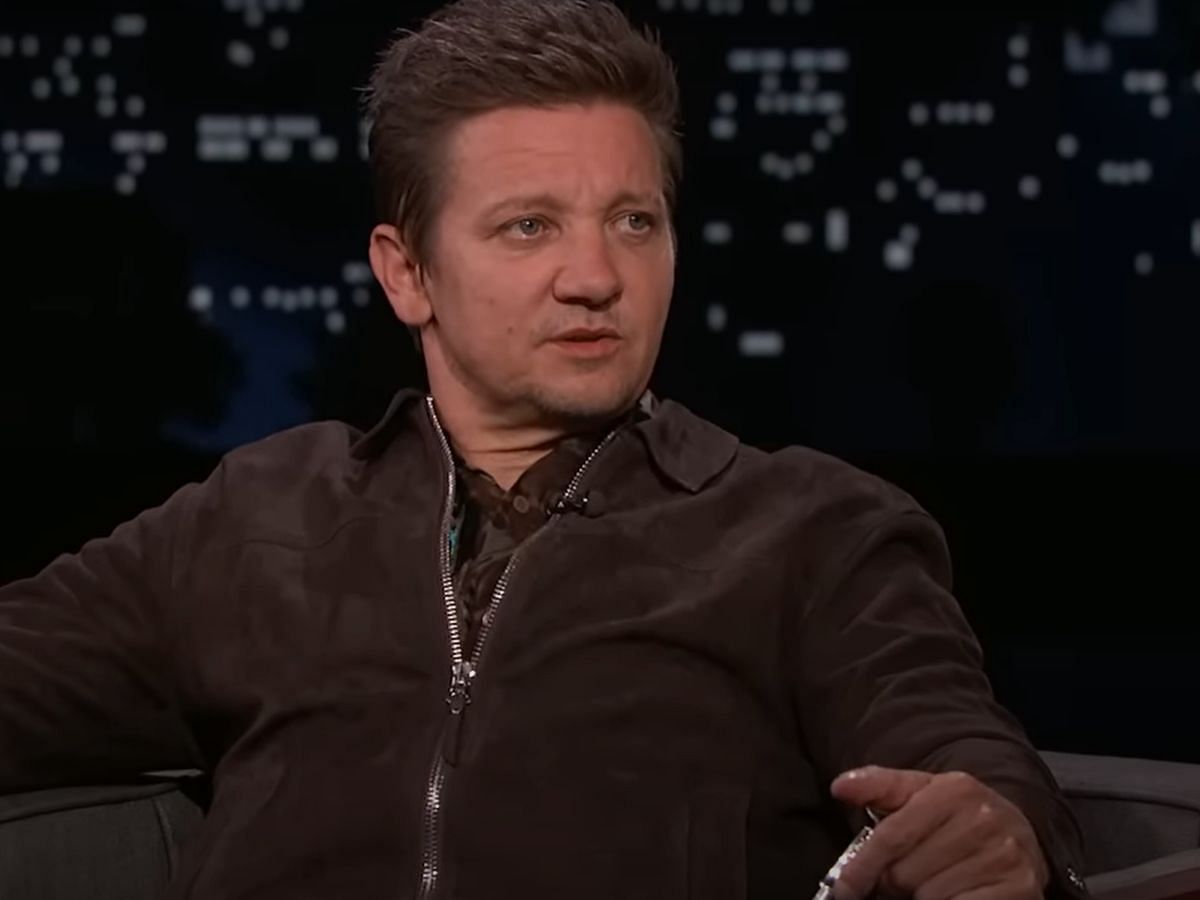 A still of Jeremy Renner on Jimmy Kimmel Live (Image Via Jimmy Kimmel Live/YouTube)