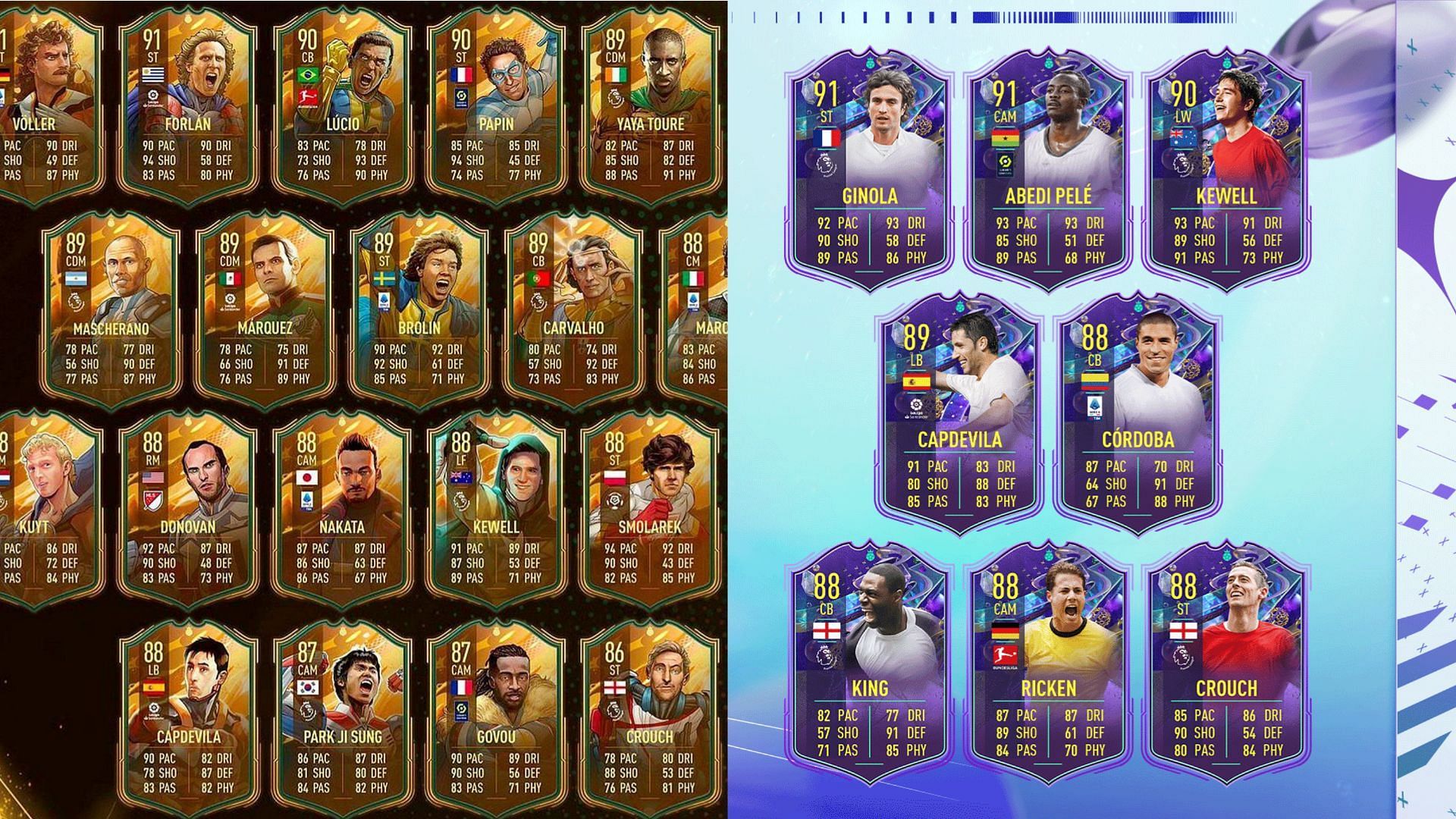 The FIFA 23 87+ FIFA World Cup or Fantasy Hero Player Pick SBC is arguably one of the best challenges ever (Images via EA Sports)