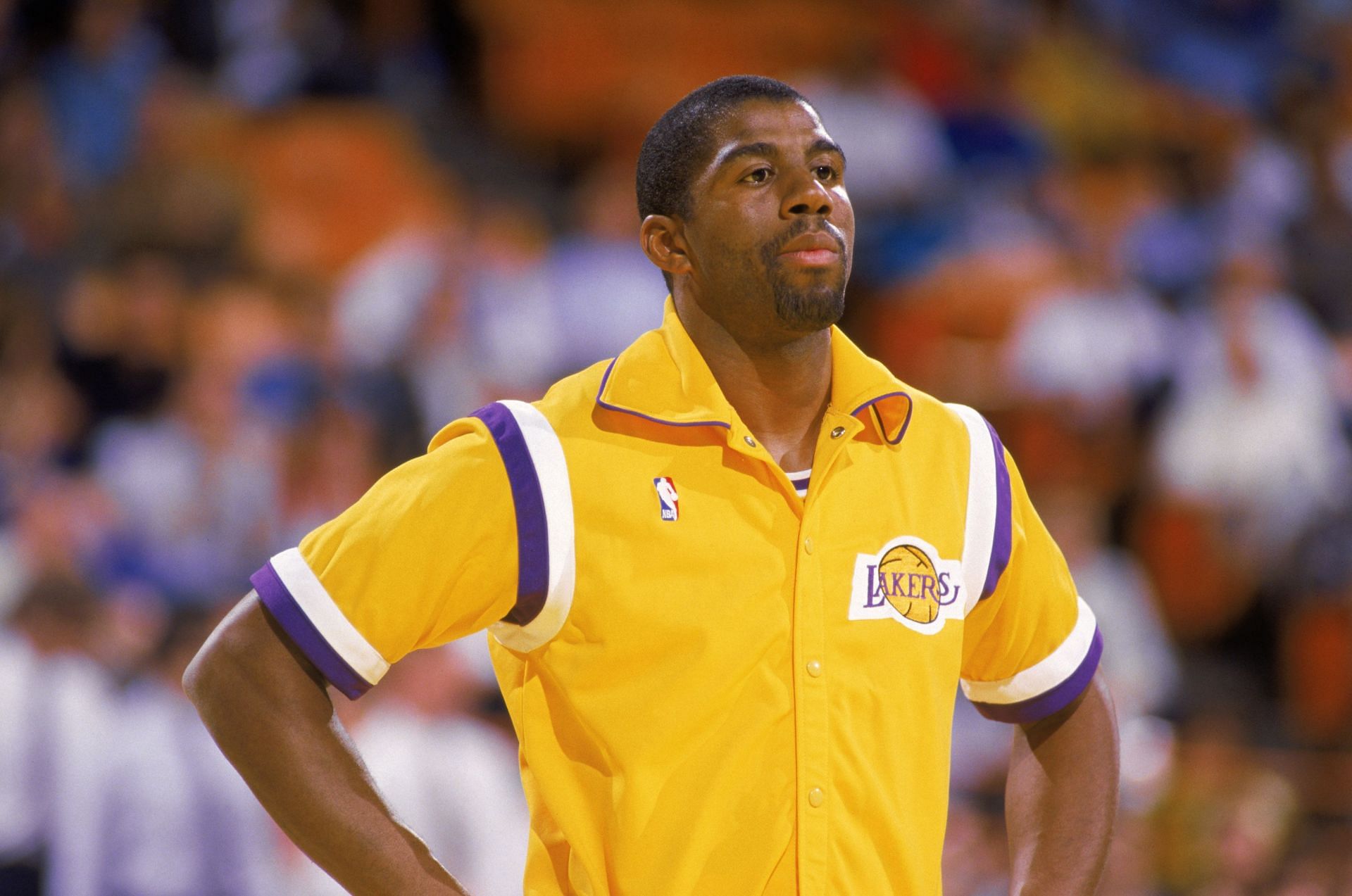 Magic Johnson of the LA Lakers