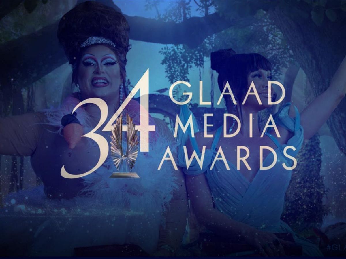 A promotional image for the 34th Annual GLAAD Media Awards (Image via GLAAD)