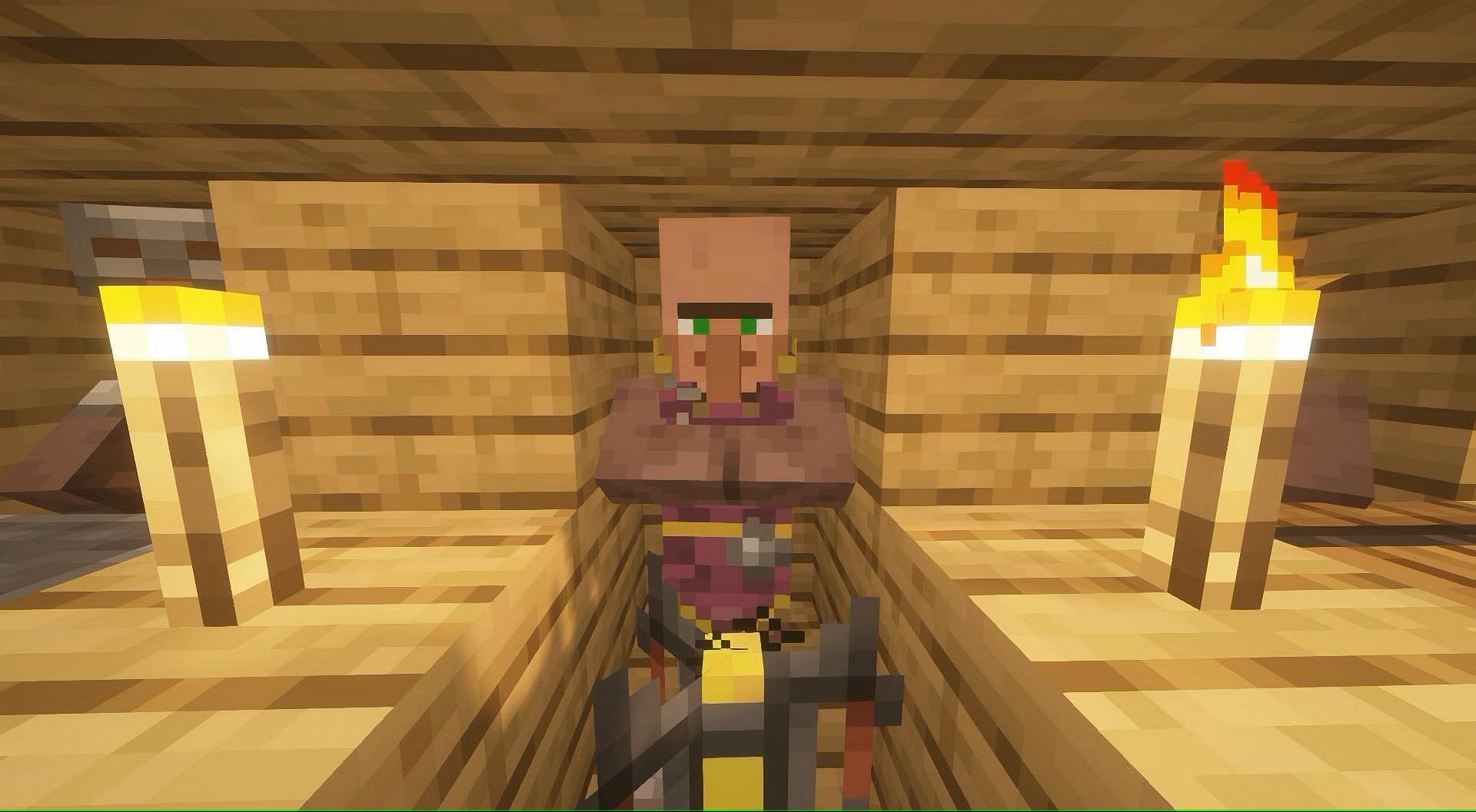 Clerics are great for trading rotten flesh and getting ender pearls in the game (Image via Mojang)