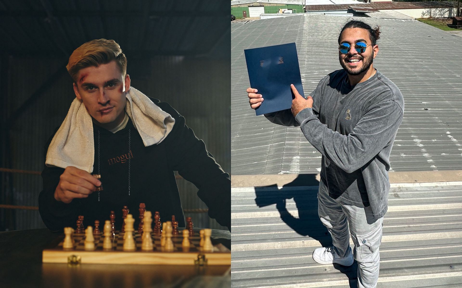 Ludwig and Arab had a confrontation on Twitter (Images via Ludwig and Arab/Twitter)