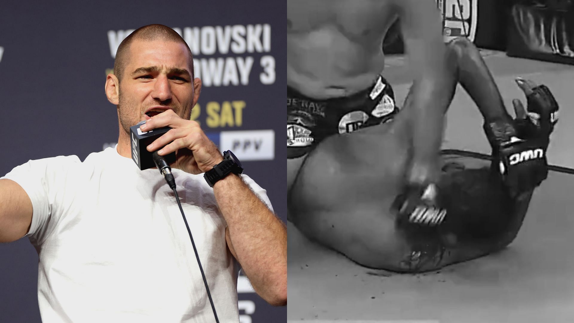MMA News Roundup: Sean Strickland (left), UWC 43 main event [Images courtesy of @bjpenndotcom on Twitter]